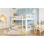Lit superposé simple au-dessus de simple avec échelle-2038342606