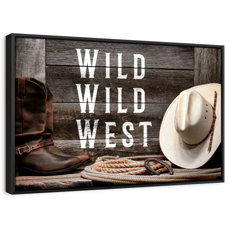 «Wild Wild West», reproduction sur toile, H 29 po x l 43 po