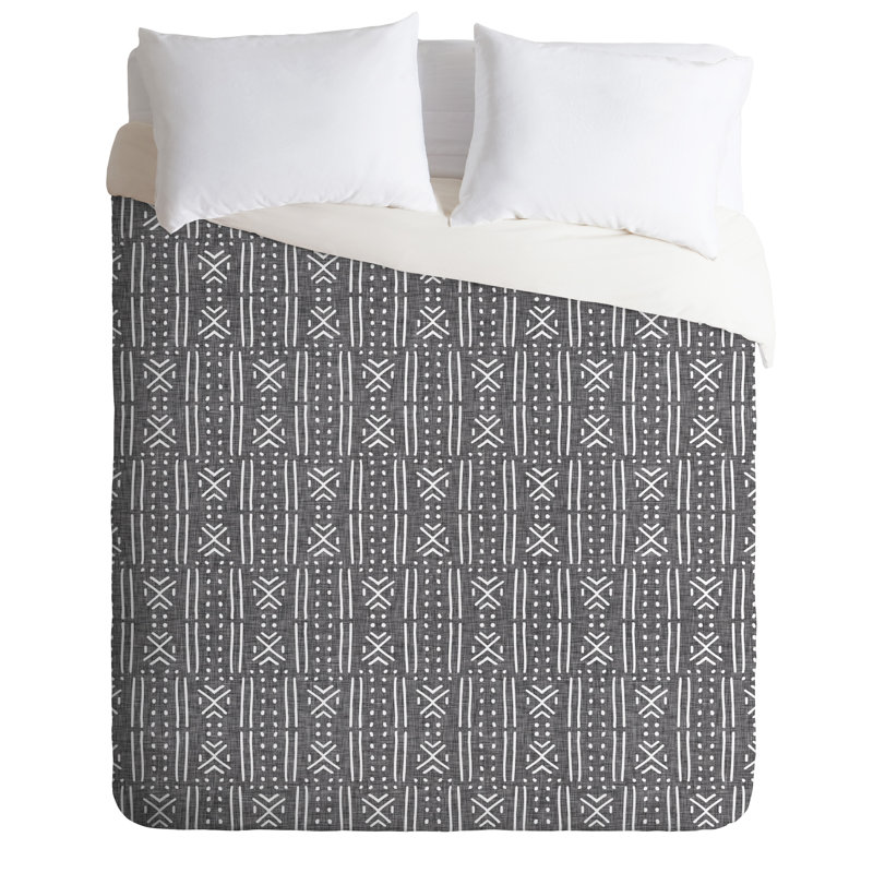 Rustic Polyester Geometric Shapes Duvet Cover, Queen Duvet Cover