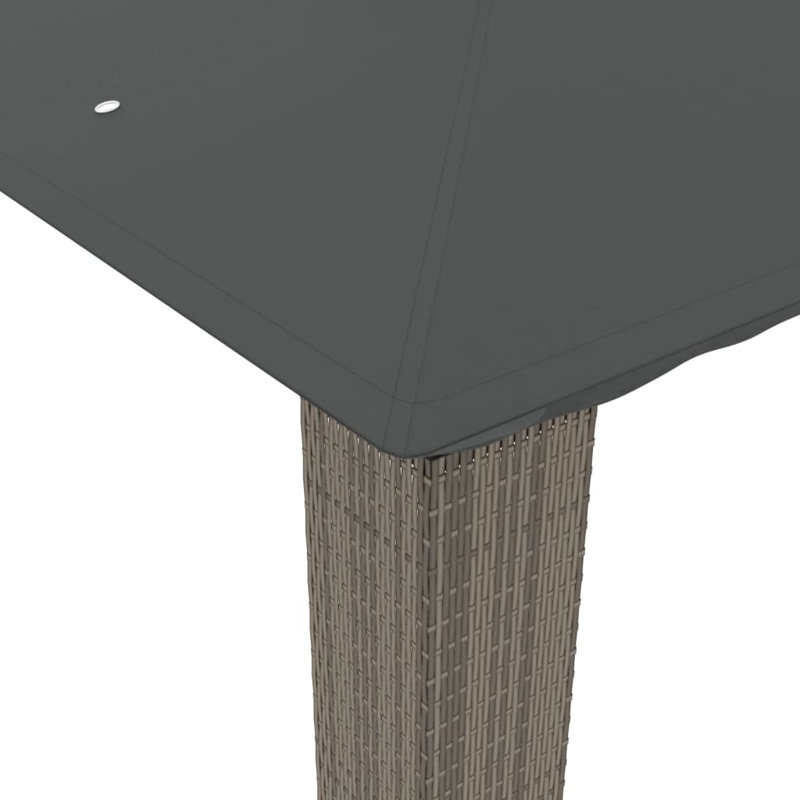 3m x 3m Powder Coated Steel Gazebo, Anthracite
