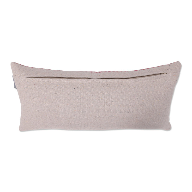 Natural Cotton Woodland Reindeer Lumbar Throw Pillow