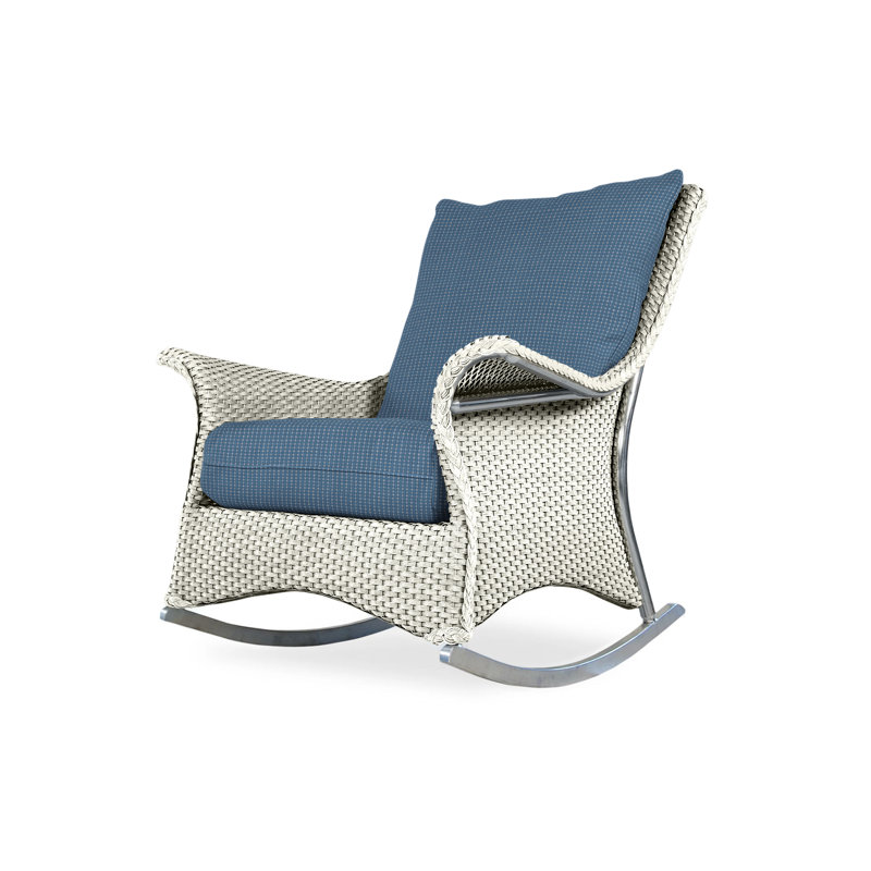 Mandalay Outdoor Chair, Bamboo Bay Sky, Hickory