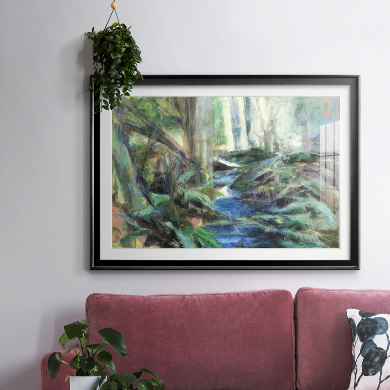 Ramble Blues, reproduction d'art encadrée, Noir, H 27 po x l 39 po x P 1,5 po