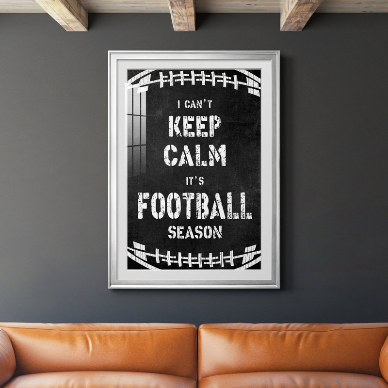 " Can't Keep Calm ", Silver, 36.5" H x 26.5" W x 1" D