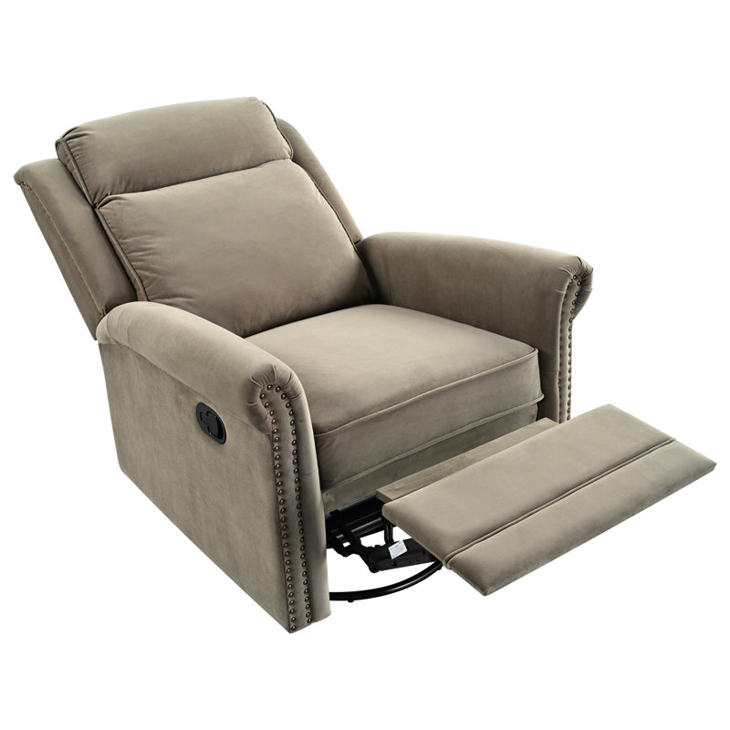 Fauteuil inclinable pivotant à 360 ° Deonne, Brun clair