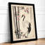 Crane Among Bamboo Japandi - Framed Print-1694008115-1694008114