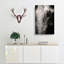 Mighty Elephant In The Shadows - Wrapped Canvas Print-55308235