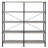 Grey Driftwood And Black Double-Wide Bookcase-1146554089