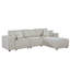 Canapé réversible en lin beige Harvey