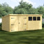 Shiplap Pent Wooden Shed-122082407