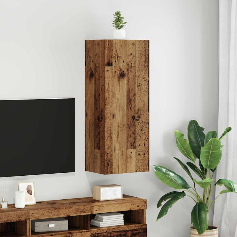 Unfinished TV Stand for TVs up to 24", Old Wood