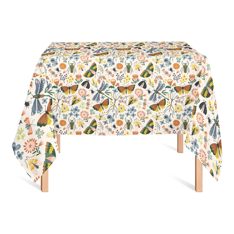 Nappe florale en polyester, L 102 po x l 58 po