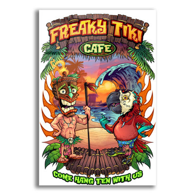 " Tiki And Parrot Island Template 2 " by Flyland Designs