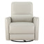 Fauteuil inclinable électrique pivotant en cuir véritable 33 po.-120191951