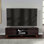 TV Stand For Tvs Up To 75 Inches, Modern Entertainment Console With Cabinets And Open Shelves