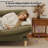 67.6" Modern Corduroy Convertible Loveseat Sleeper Sofa, Futon With Adjustable Backrest & Armrests-273407608