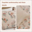 Ensemble de couette 4 pièces en microfibre à motif champignon pour lit double/queen avec coussin décoratif assorti (229 x 229 cm).-135278134