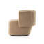 Centrale Tybalt Swivel Chair - Sheepskin Camel-344650424