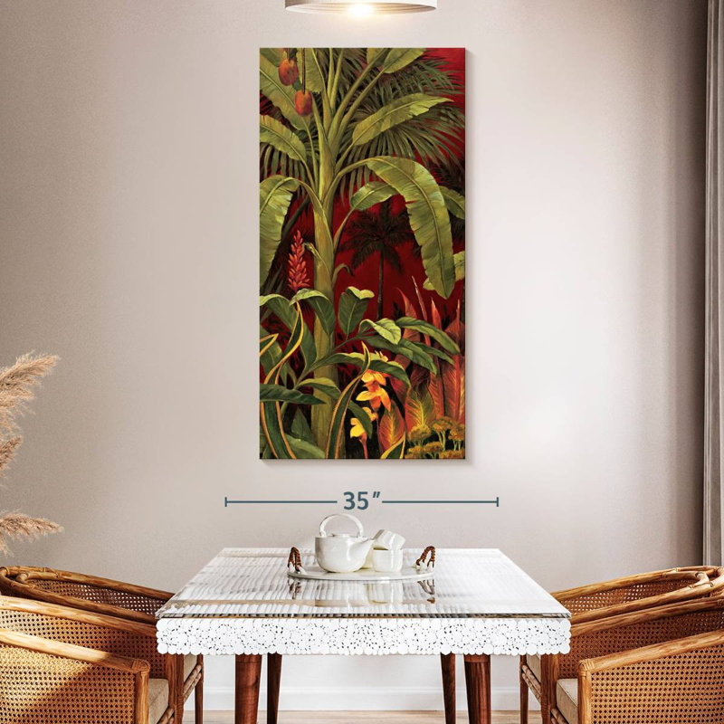 Bali Garden I, 54" H x 27" W