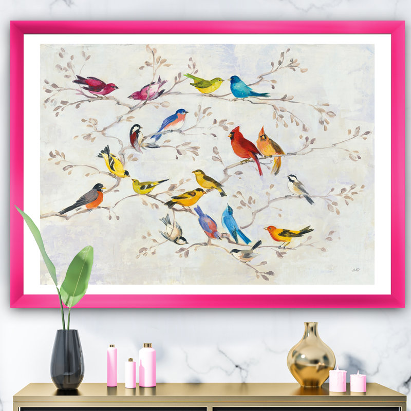 « oiseau on tree », reproduction d’image sur toile, H 20 po x l 20 po x P 1 po