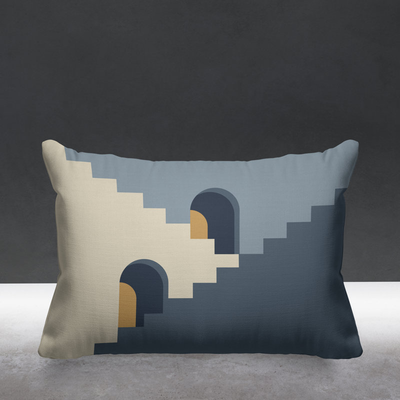 Coussin décoratif intérieur / extérieur Minimalist Architecture, gris