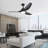 52 Inch Modern Ceiling Fan With 22W LED Light