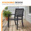  Ensemble de 2 chaises de patio