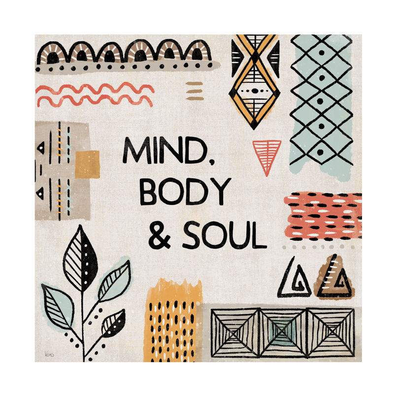Art sur toile Veronique Charron «Tribal Tones VI», H 14 po x l 14 po x P 2 po
