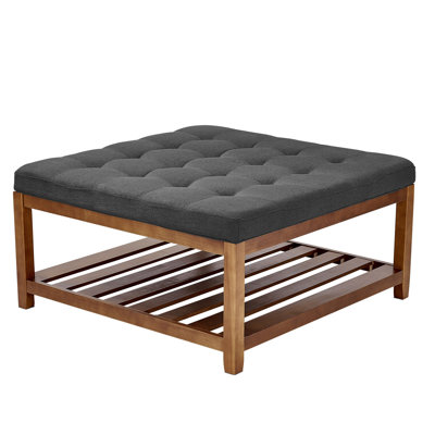 Grande table basse carrée avec repose-pieds 400 LBS