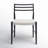 Charon Linen Ladder Back Side Chair