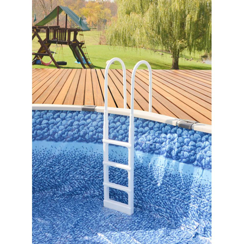 Pro Series Above Ground Swimming Pool In-pool Ladder w/ Mat