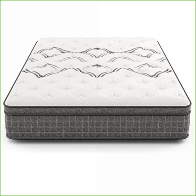 Mattresses, 12.5” Medium Cooling Copper Hybrid Euro-Top, California King, Greenguard Gold, Made in USA | Foam+Spring