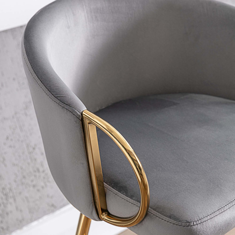 Tabouret de comptoir 26,77 po Smilte, Gris
