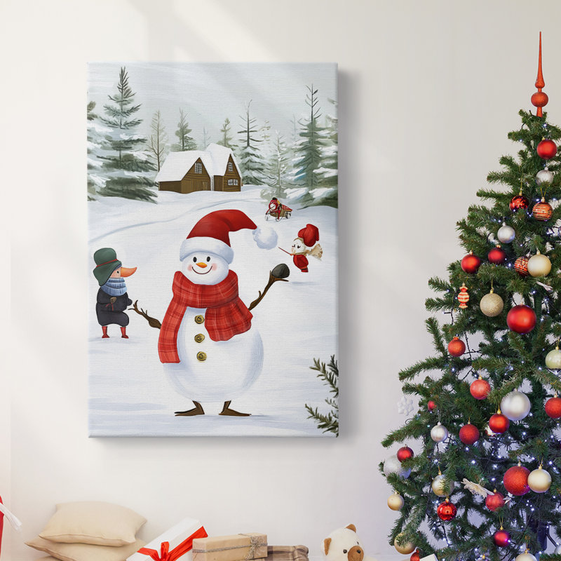 Christmas Holiday Art - Gallery Wrapped Canvas CCXLVIII, 27" H x 18" W