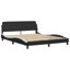 Structure de lit vidaXL sans matelas Hvar noir et blanc 152 x 203 cm-570231425-570231427