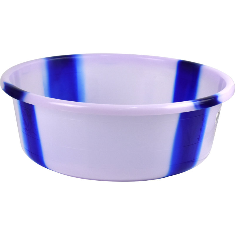 Tie-Dye Colour Plastic Round Wash Basin20", Blue