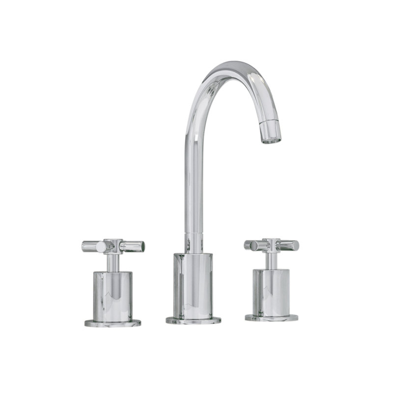 Robinet de salle de bain à poignée double Prima 3, Chrome