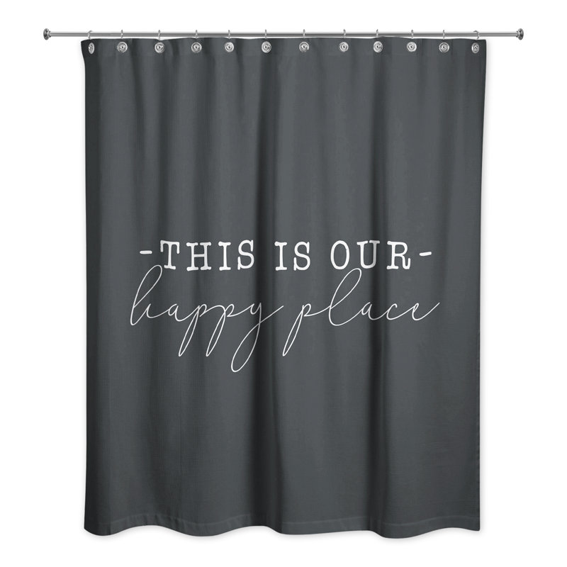 Rideau de douche simple, Noir