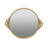 Marquasha Round Iron Mirrored Decorative Tray 