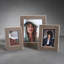 Cadre photo en cuir Raffia-112209465
