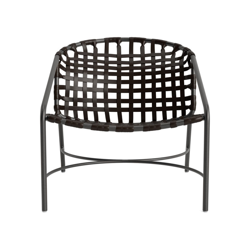 Kantan Outdoor Lounge Chair, Textured Pewter/Coffee