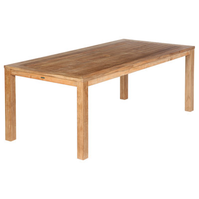 Linear Rectangular Teak Dining Table