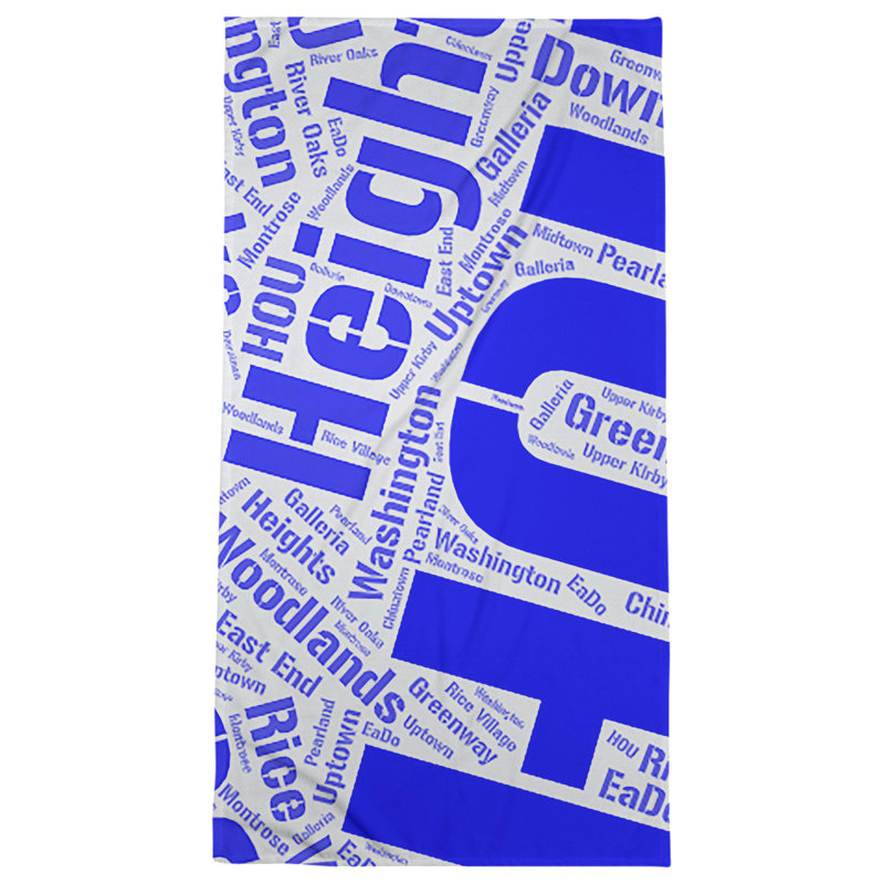 Bath Towel, Blue, Poly/Cotton, Houston