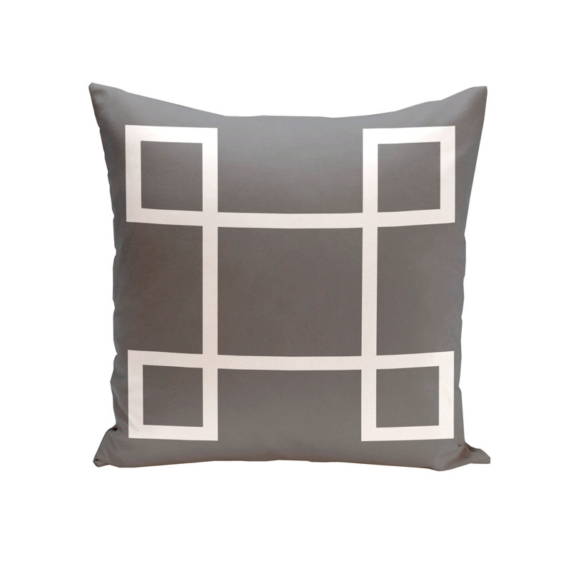 Housse et insert d'oreiller carré, 16 po x 16 po, Acier