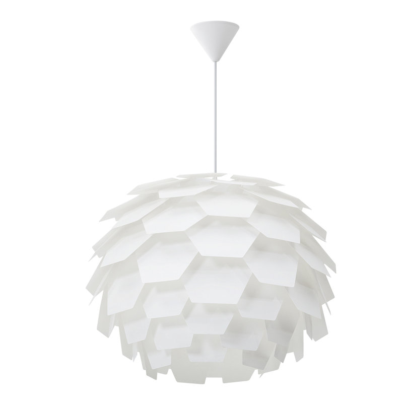 Hampshire 1 - Light Unique/Statement Pendant, 176cm H x 60cm W x 60cm D, Copper/White