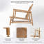 Ensemble de 2 fauteuils d'extérieur rembourrés de style bohémien avec coussins