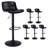 Ophelio Swivel Upholstered Faux Leather Adjustable Height Counter Stool-240271285