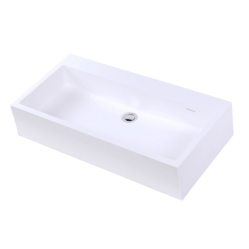 Luce 30'' L Bathroom Sink, Matte White