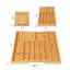 Organisateur de tiroir Silverware avec porte-couteaux amovible et séparateurs, organisateur de tiroir de cuisine en bambou extensible, range-ustensiles de coutellerie pour 8 tiroirs