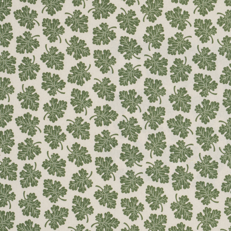 Tissu olive Schumacher X Rita Konig, Vert